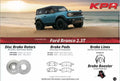 KPR Brakes - 4x4 4WD Brake Upgrades (Disc Rotors / Brake Pads / Brake Hose / Brake Booster ) FOR FORD Bronco 2.3T