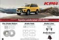 KPR Brakes - 4x4 4WD Brake Upgrades (Disc Rotors / Brake Pads / Brake Hose / Brake Booster ) FOR TOYOTA Landcruiser 200 Series (LC200 - J200)