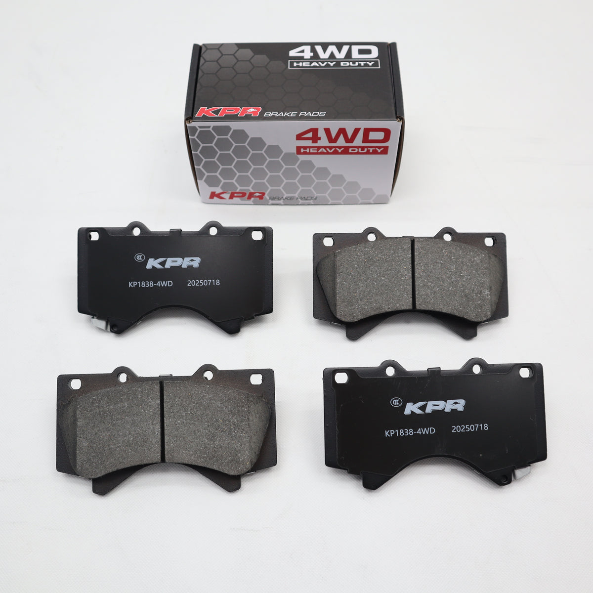 KPR BRAKES HD 4WD Brake Pads Set fits Toyota LC300 J300 Landcruiser 300 Series 3.3L V6 Diesel 2021- Front KP2639-4WD (DB2639)