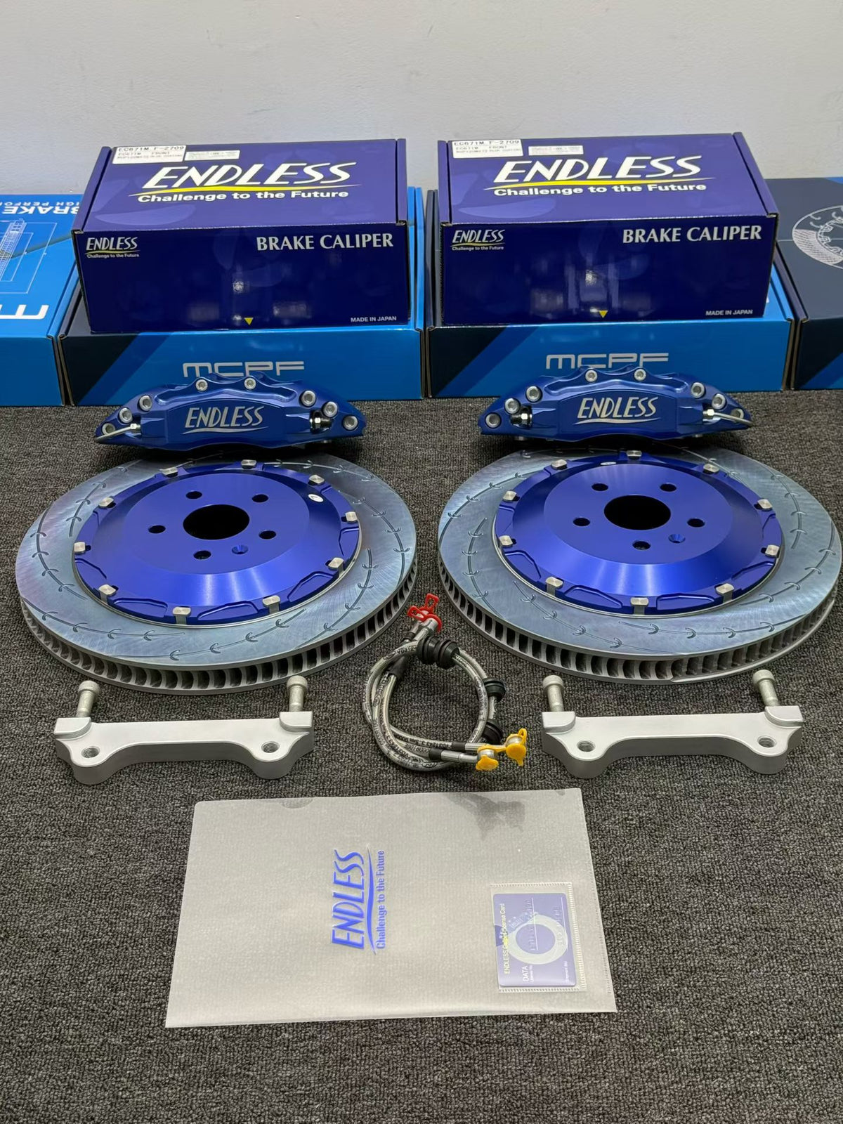 ENDLESS EC670 6POT Calipers + MX72 Pads + ROTOR SLOTTED 380MM -Big Brake Kit