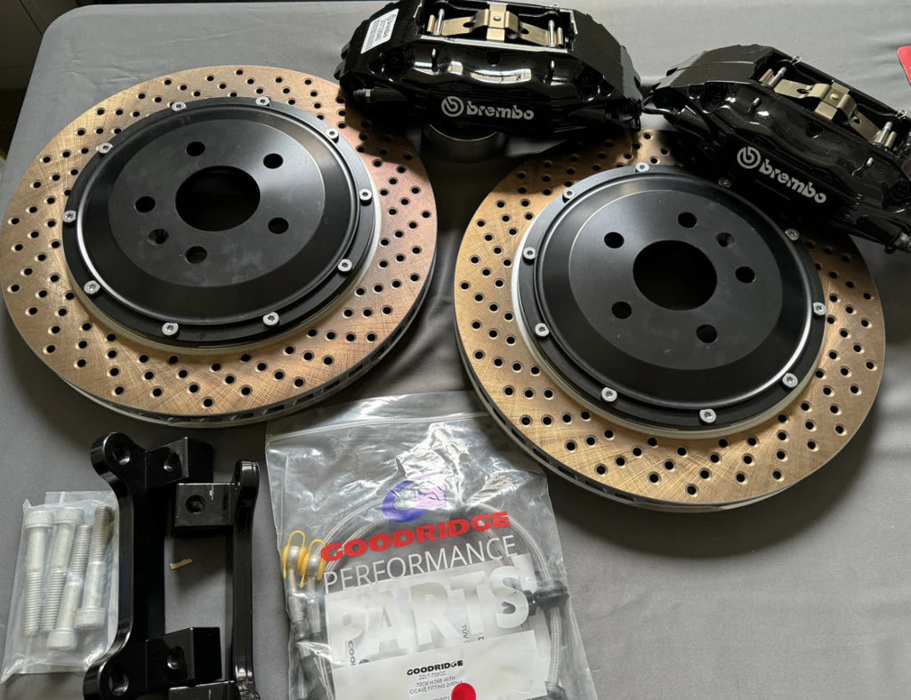 BREMBO FRONT 4POT BRAKE UPGRADE KIT FOR VW GOLF R MK7 /MK7.5 / AUDI A3 / S3 (18 INCH+ WHEELS)