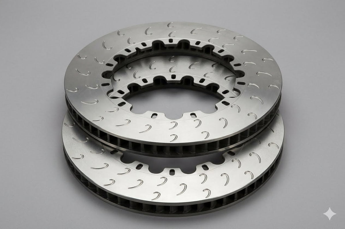 PAIR Genuine AP Racing J Hook Slot 378mm X 32mm Disc Brake Rotors (Track Spec)