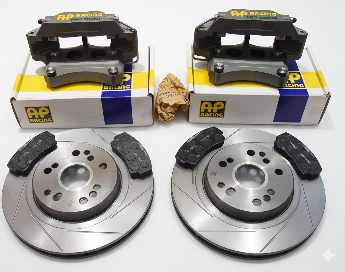 AP Racing 6 POT CP5060 PRO 5000+ TRACK SPEC Front BIG Brake Kit + 355MM/362MM/378MM Slotted Rotors BIG BRAKE KIT (CUSTOMISED) FOR HOLDEN / FORD / TOYOTA / SUBARU / BMW / AUDI / VW + MORE