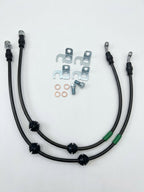 KPR FULL STAINLESS BRAKE HOSE KIT FOR AP RACING / BREMBO Calipers 550CV X2 (550MM ) Convex Bubble Flare / DIN
