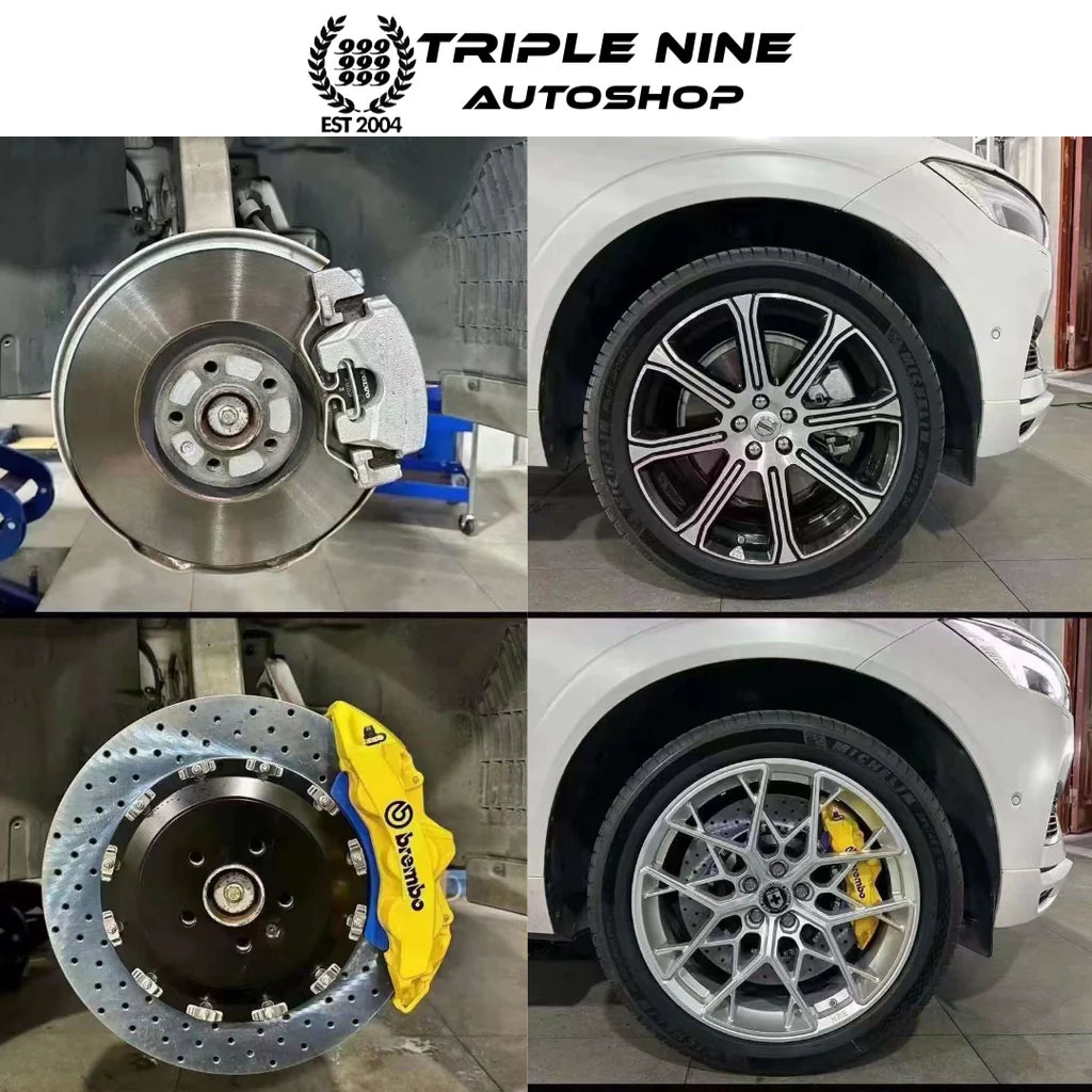 Genuine Brembo GT4 CALIPER + KPR HT5S DRILLED 380MM ROTOR -BIG BRAKE KIT FOR REAR - MUSTANG GT S550 (2015-2023)