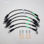 BRAKE UPGRADE KIT FOR LANDCRUISER LC76 REAR (REAR E-Brake Set up + HT4S Rotors + HD 4WD Pads + Braided brake hose Kit)