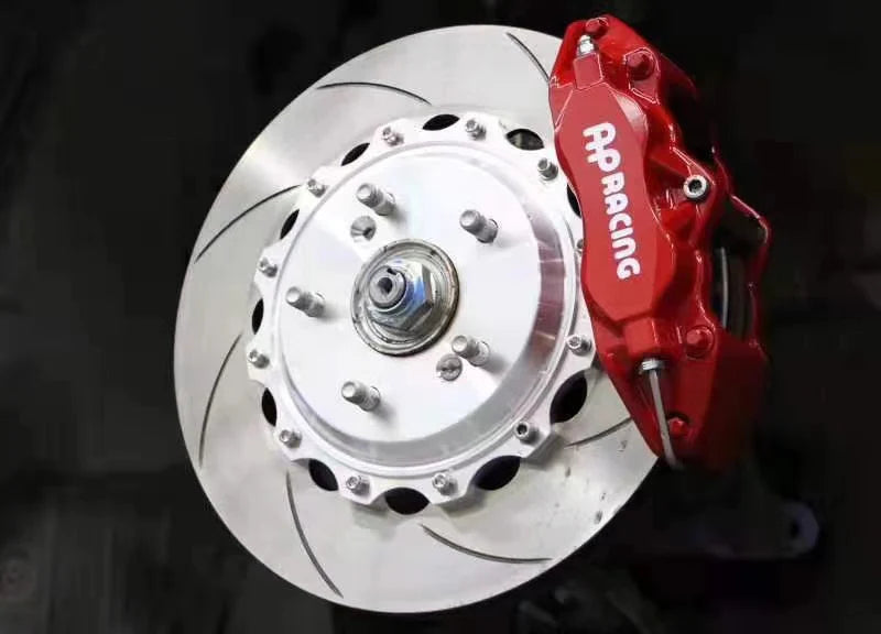 -BOLT ON- AP RACING BIG BRAKE KIT -CP9200 4POT CALIPER + 330MM ROTOR + GOODRIDGE BRAKE LINE FITS HONDA ACCORD CL7 CL9