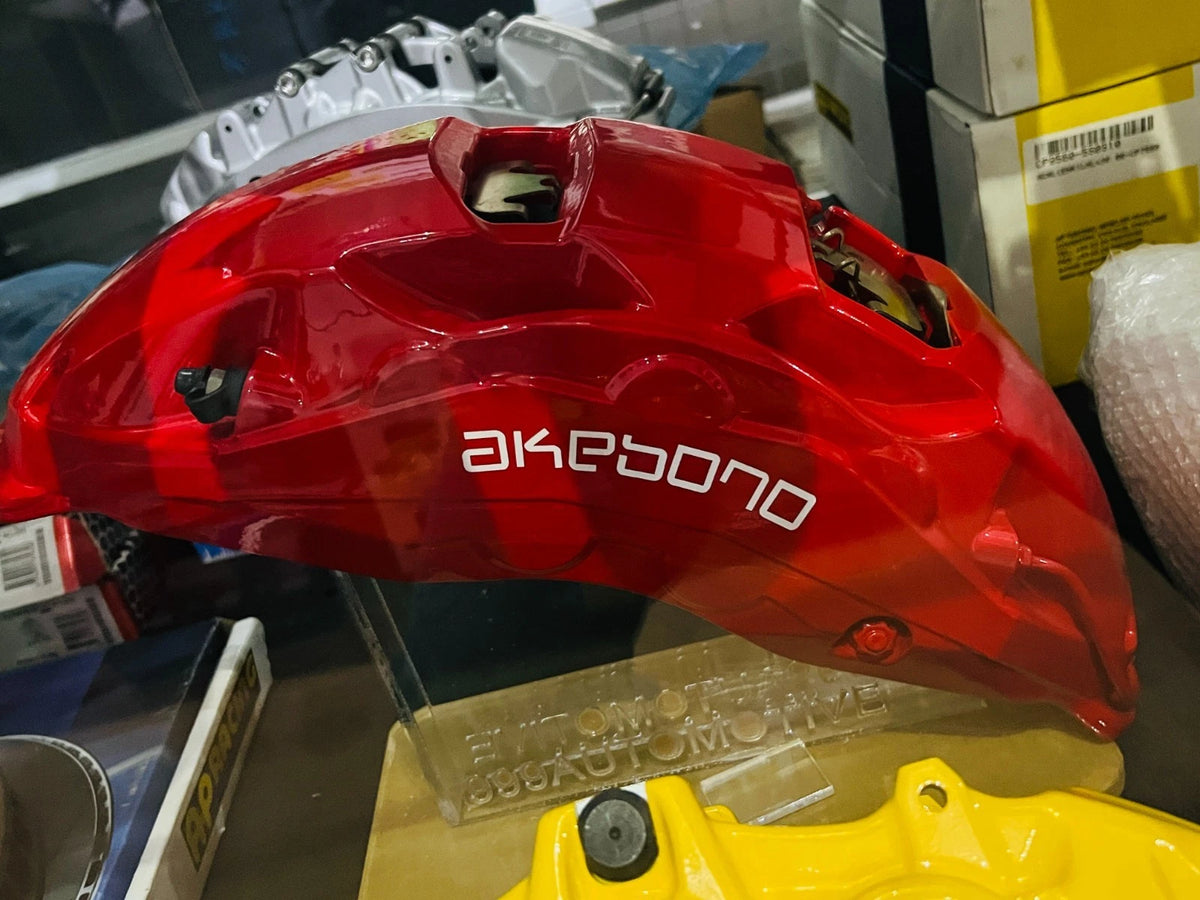 Genuine OEM AKEBONO 10 POT LARGE CALIPER + KPR Carbon Ceramic (CCB) 410MM Rotors for AUDI