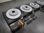 KPR BRAKES FRONT + REAR  FULL UPGRADE KIT HD 4x4 4WD ROTORS + BRAKE PADS FITS RAM1500 6.2L / 5.4L V8 DT DS