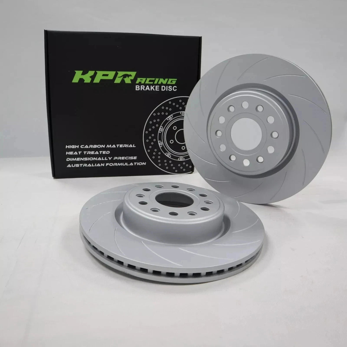 Front + Rear KPR BRAKE UPGRADE (SLOTTED ROTORS + HD 4WD PADS + FLUID + Braided hose kit) FIT LAND CRUISER 200 Series LC200 J200