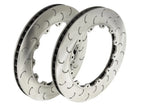 PAIR OF KPR HT5S Brake Rotors J SLOTTED Two-piece Replacement Ring 330 X28MM FOR AP