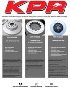 2 X KPR PRO C SLOTTED DISC BRAKE ROTOR HT4S (4000SERIES) FRONT FITS RAM TRUCKS RAM1500 DT CS-KP43266S (DBA43266S)
