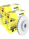 2 x Bremtec Euro Line Disc Brake Rotors BDR19170EL FOR Mercedes Benz 375MM FITS X164  GL320 CDI, GL350 CDI, GL450, GL500 / W164 ML500 / W251 V251