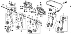 1 X Genuine HONDA TYPE R spec 46500-SR3-N00 PEDAL SET FOR HONDA CIVIC / INTEGRA / CRX
