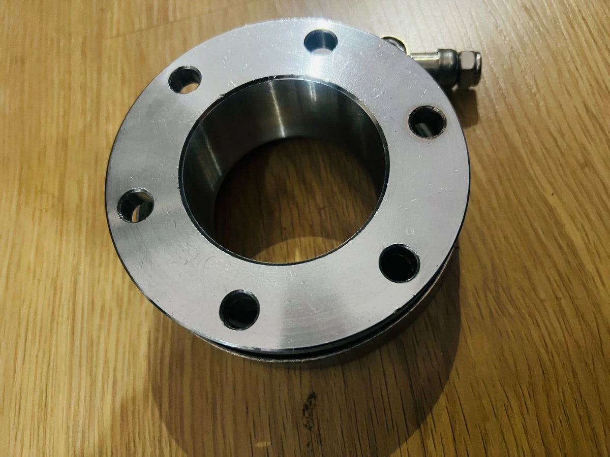 1X TURBO EXHAUST DUMP PIPE ADAPTOR TO VBAND KIT FOR T04 T04E 6 bolt outlet TO VBAND EXHAUST CLAMP