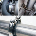100mm 4" V-Band Vband Clamp KIT Stainless Steel Flange Exhaust DUMP Pipe