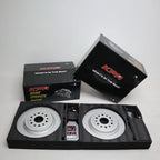 Front + Rear KPR BRAKE UPGRADE (SLOTTED ROTORS + HD 4WD PADS + FLUID + Braided hose kit) FIT LAND CRUISER 200 Series LC200 J200