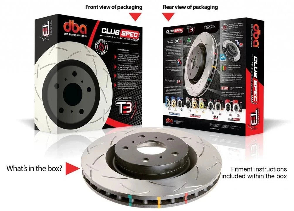2X DBA T3 4000 Slotted Brake Rotor DBA4979S FIT BMW 3 Series E46 1991-2006 E46 / BMW Z3/Z4