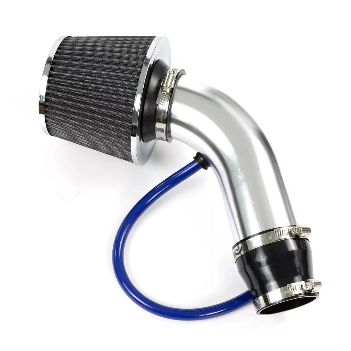 Universal 3 inch 76mm Aluminum Cold Air Intake Pipe + HIGH FLOW POD FILTER KIT