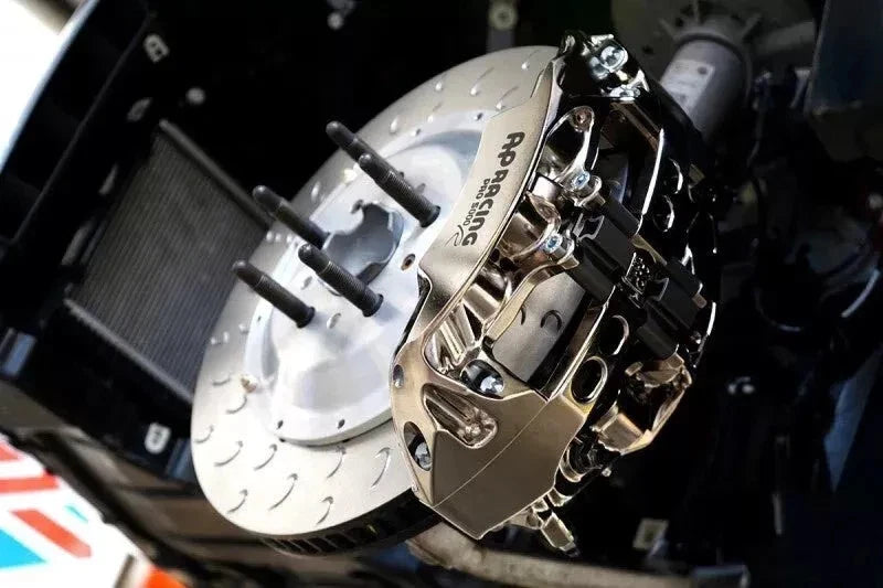 AP RACING PRO 5000R CP9668 (Nickel Plate) CALIPER + 378MM/362MM J-HOOK SLOTTED ROTORS FULL BIG BRAKE KIT