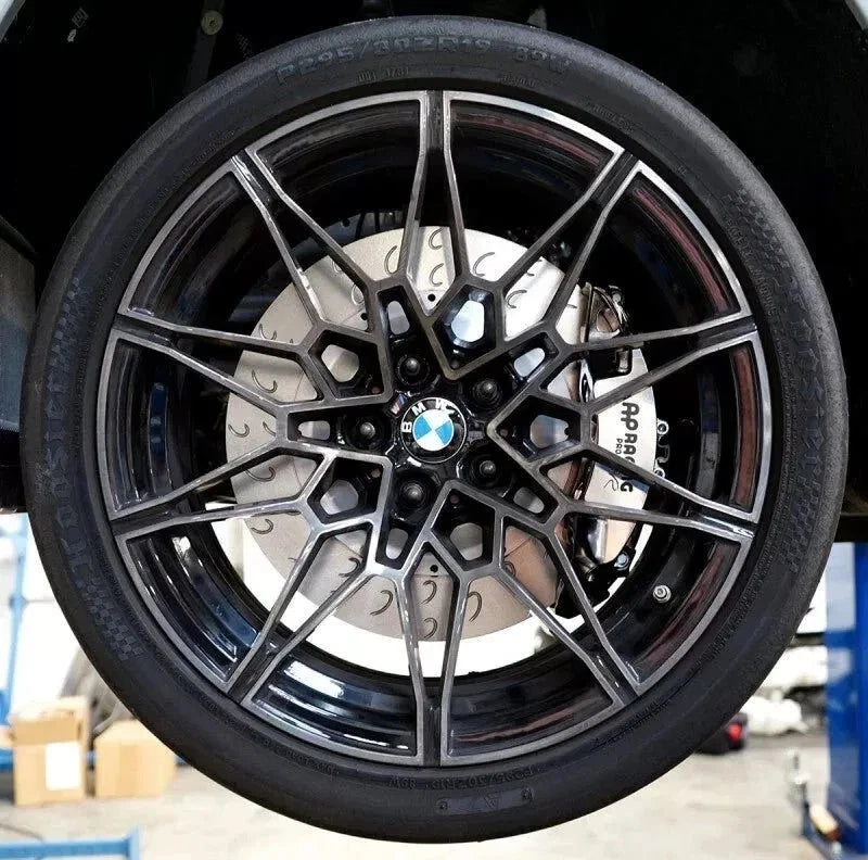 AP RACING PRO 5000R CP9668 (Nickel Plate) CALIPER + 378MM/362MM J-HOOK SLOTTED ROTORS FULL BIG BRAKE KIT