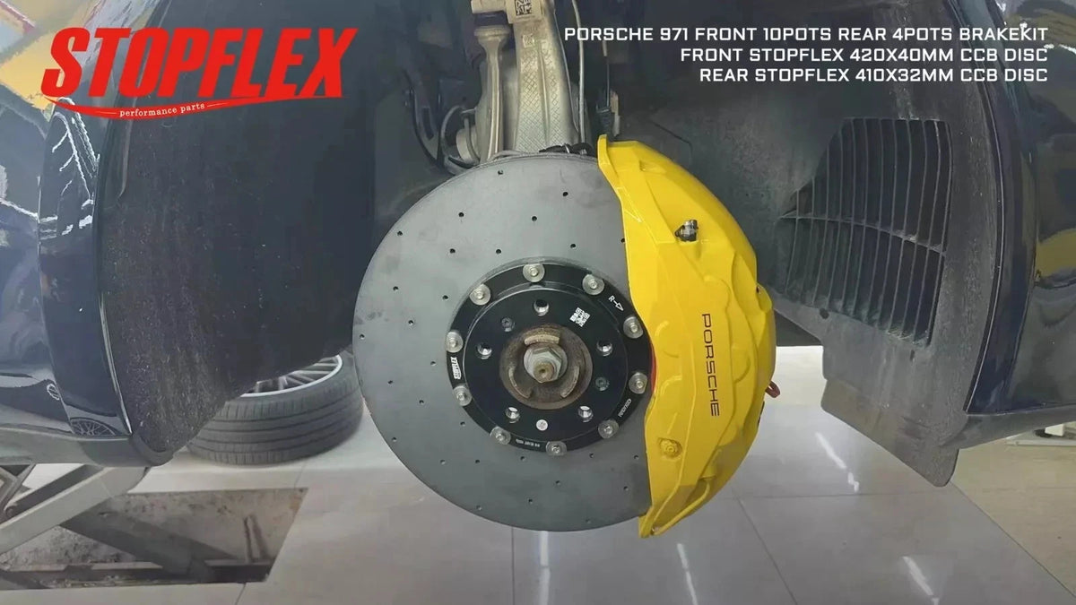 Akebono Front 10 POT + Rear 4 POT Complete Big Brake Kit with Carbon Ceramic Rotor for PORSCHE Panamera Cayenne