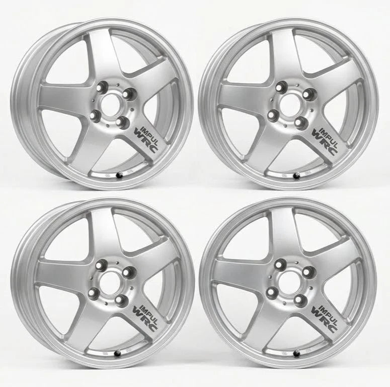 IMPUL WRC RACE WHEELS  SET OF 4 （15“ X 6.5"） (ET50) 4H X 100 PCD Made in JAPAN BEST JDM RIMS- MAG WHEELS