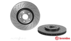 2x Front Brembo Drilled Disc Brake Rotors for Honda City GM Civic ABS Aut. 262mm